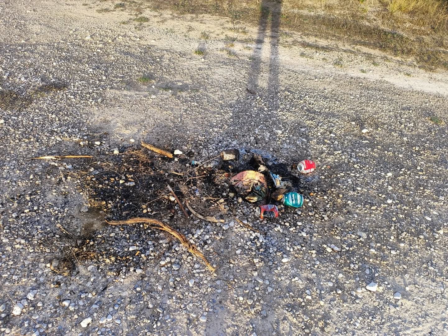 Imagen de la fogata (Facebook: ACIF Mariola Verda)