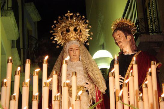 Pas de Nuestra Señora de la Amargura con San Juan Evangelista.