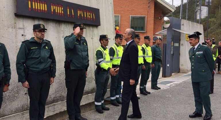 Casa cuarel de la Guardia Civil de Alsasua donde pertenecen el Teniente y el Sargento que fueron agredidos por un grupo de personas.