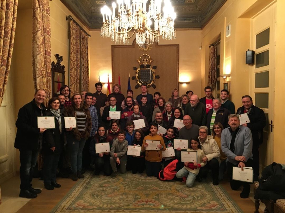 Premiados en el Concurso de Belenes y Muestra de Villancicos del Ayuntamiento de Segovia.