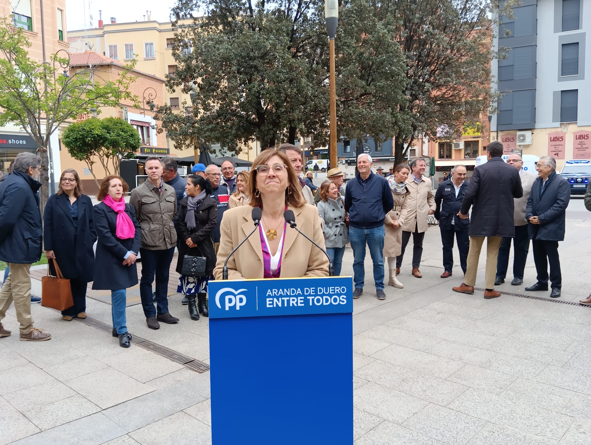 Raquel González, en un mitin correspondiente a las últimas elecciones municipales