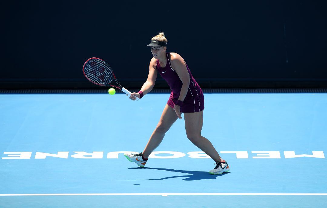 Sabine Lisicki, durante el partido contra Muguruza. 