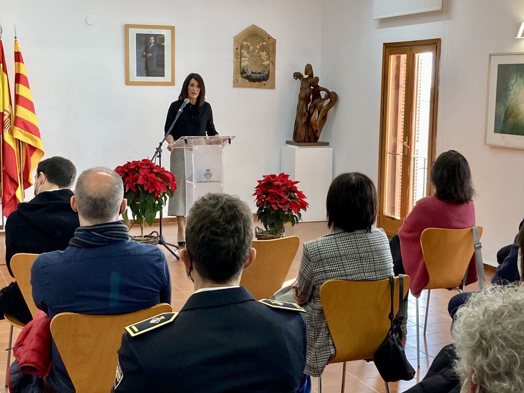 Un momento durante el acto del Día de la Constitución