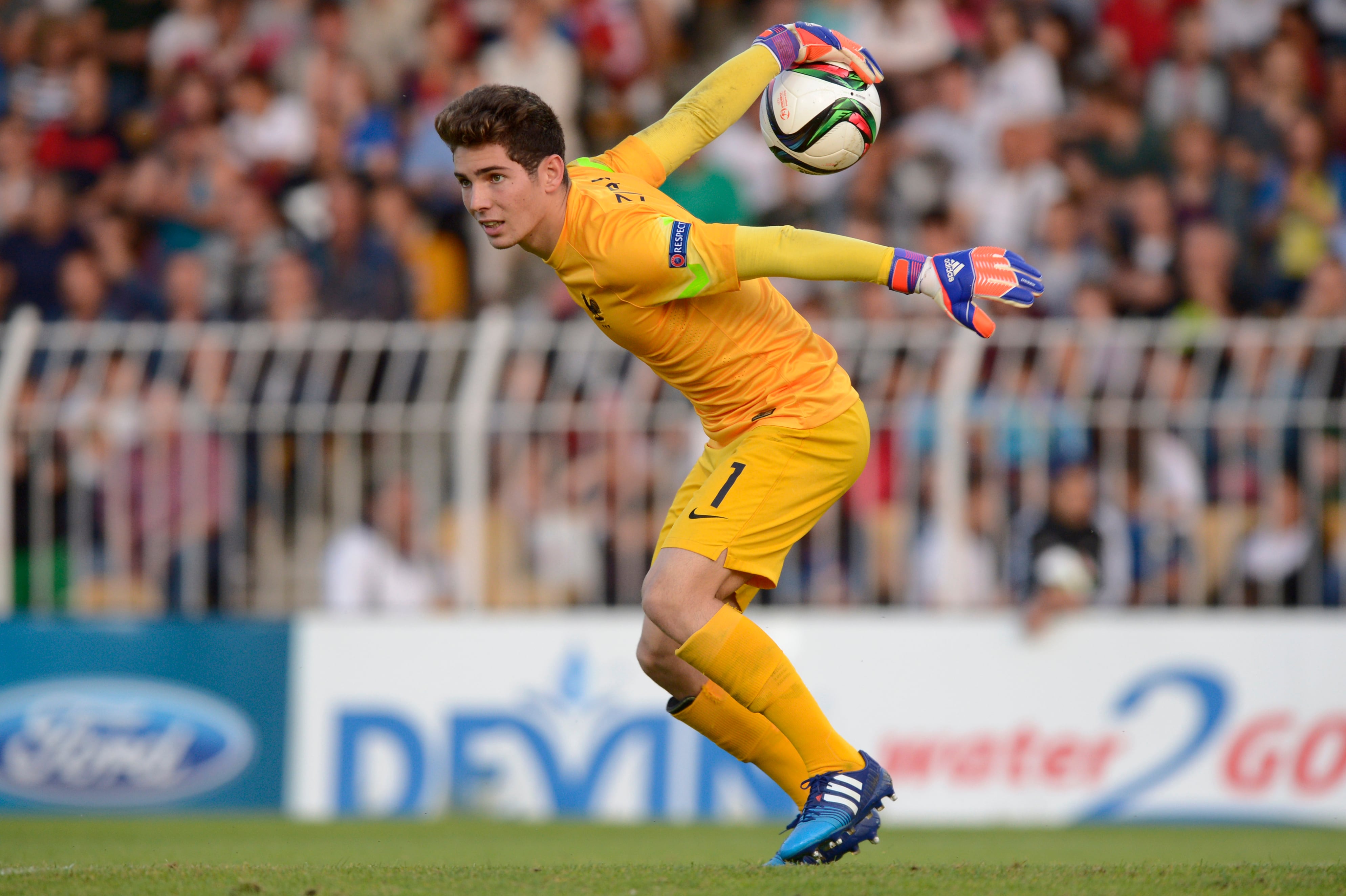 Luca Zidane, con la selección Sub-17 de Francia durante el europeo U17 de 2015