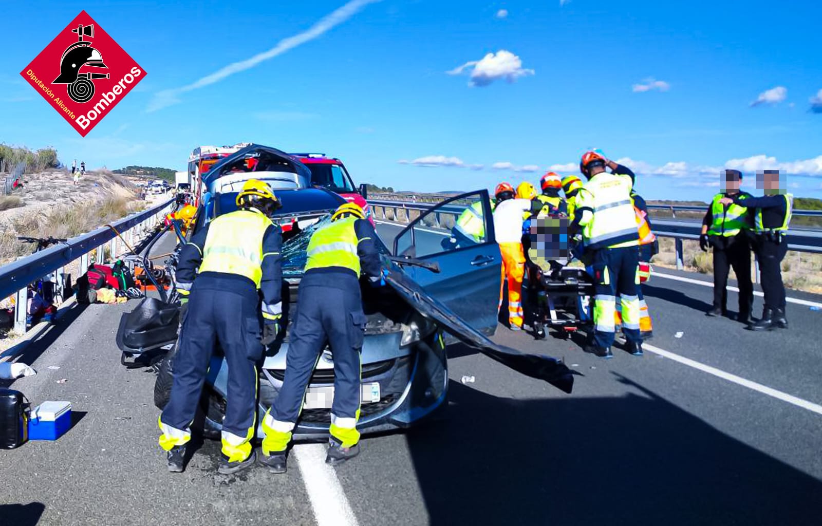 Accidente en la tarde del sábado