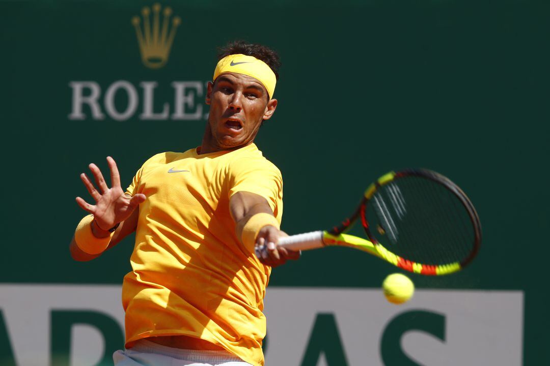 Rafael Nadal durante el torneo de Montecarlo 2018.