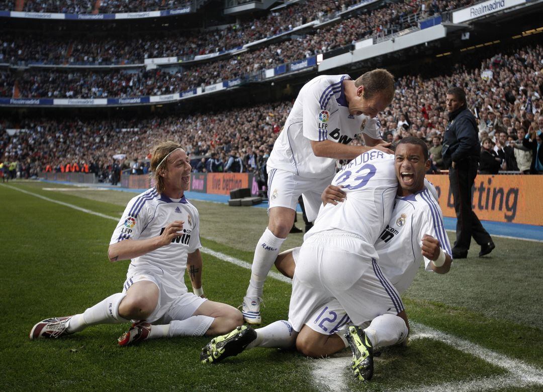 Guti, Robben, Sneijder y Marcelo