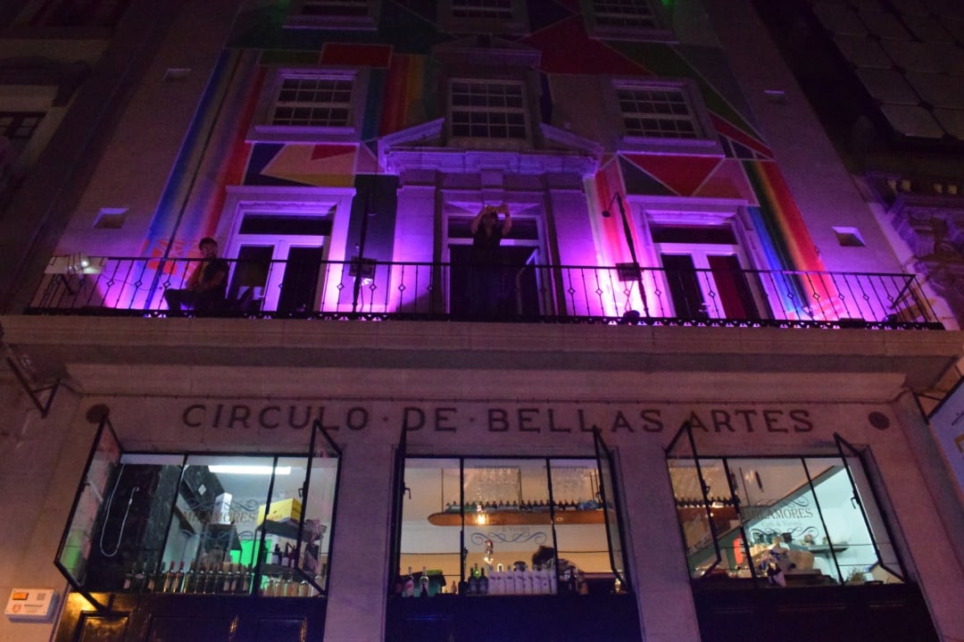 Fachada de la sede principal del Círculo de Bellas Artes en la calle Castillo de Santa Cruz de Tenerife