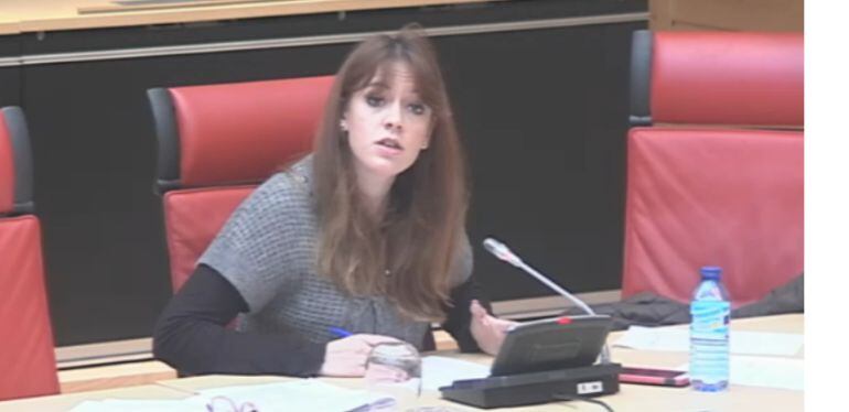 Intervención de la procuradora de Podemos en la comisión de Industria