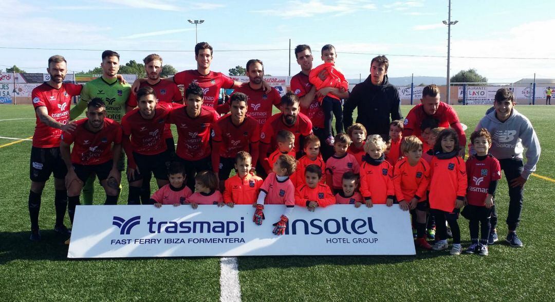 Once inicial del Formentera en el partido de ayer