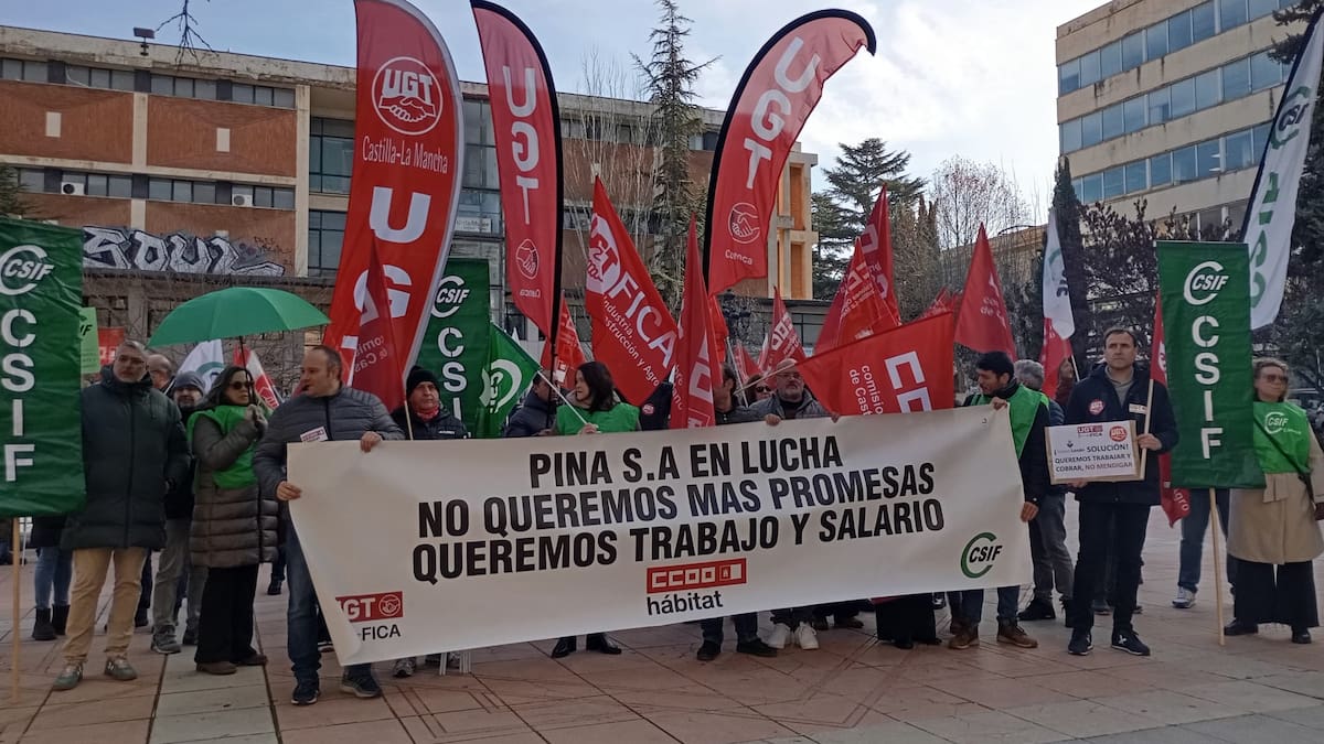 Los trabajadores de Pina SA en Cuenca amenazan con huelga y acciones legales por impagos
