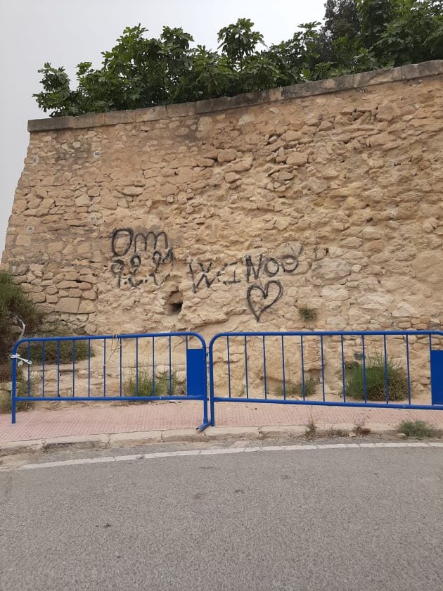 Obras en el castillo de Santa Bárbara