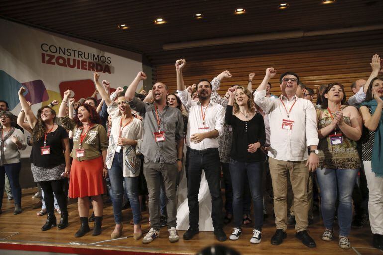 Imagen archivo de la federal de IU celebrada el pasado fin de semana en Madrid donde se aprobaron los acuerdos electorales