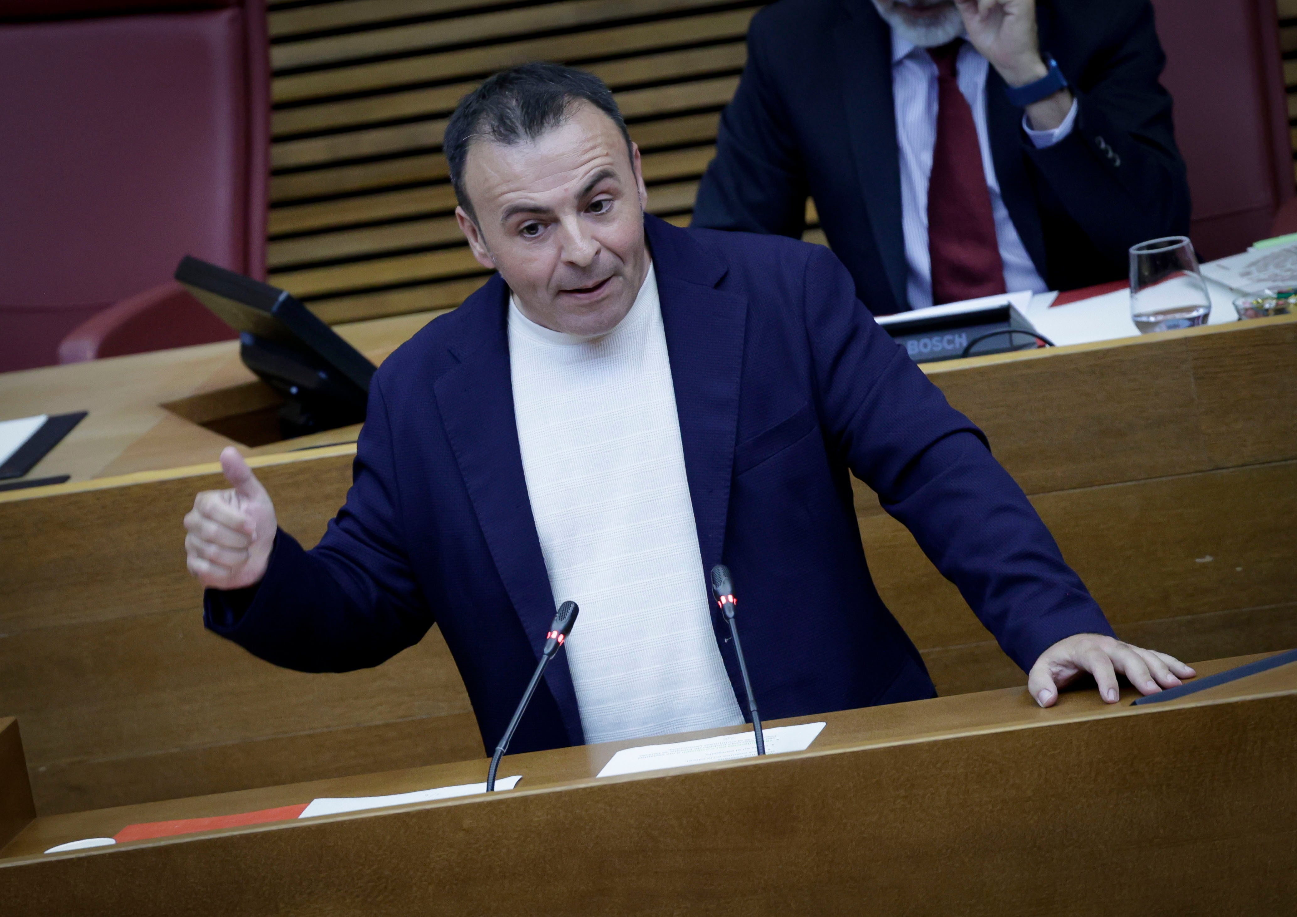 Ramón Abad, diputado del PSPV-PSOE, en Les Corts