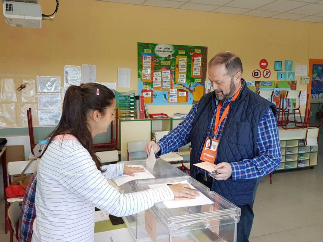 Andrés Martínez, portavoz de Cs en Arroyomolinos durante las elecciones municipales de mayo 2019