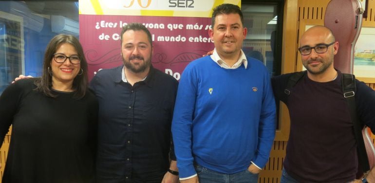 Milián Oneto, Diego Marchán, David Chinchilla y Sergio Carrillo en el segundo cuarto de final del Doctorado Honoris Cádiz