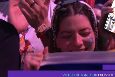 Instante de la actuación de Israel en Eurovisión 2025