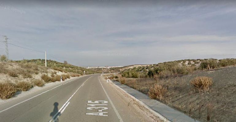 Carretera A-315 entre Peal de Becerro y Quesada y vía donde ha tenido lugar el accidente en el que una persona ha resultado fallecida.