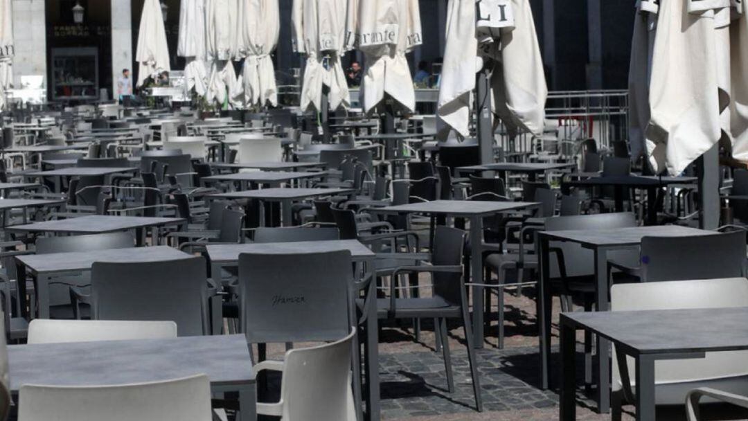 Imagen de archivo de la terraza de un bar