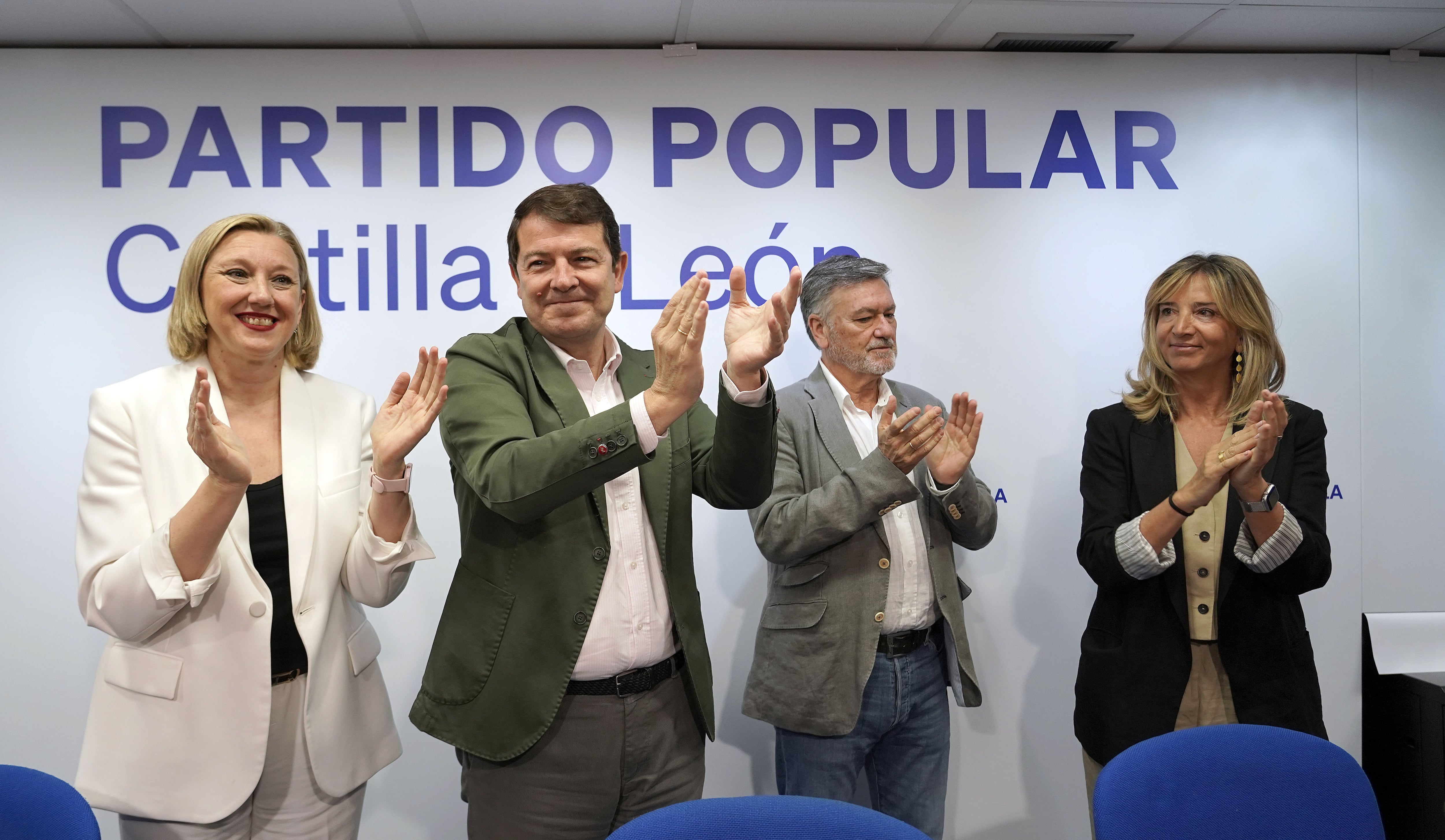 El presidente del PP de Castilla y León, Alfonso Fernández Mañueco, clausura la Junta Directiva Autonómica del Partido Popular de Castilla y León.