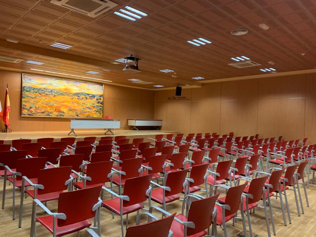 Salón de actos del edificio cedido