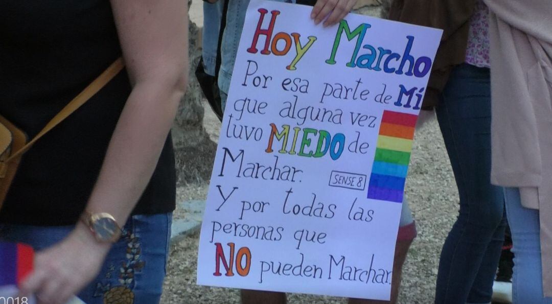 Pancarta de la Fiesta del Orgullo en Elche de 2019