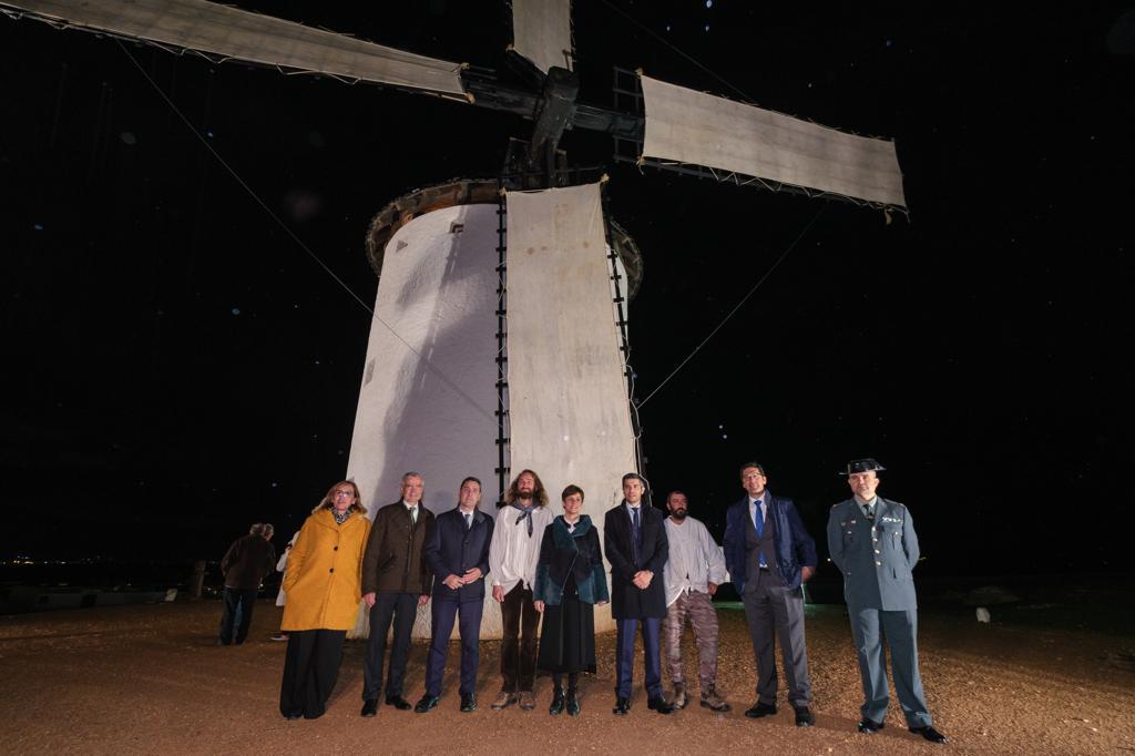 Inauguración del alumbrado artístico de los Molinos históricos de Campo de Criptana