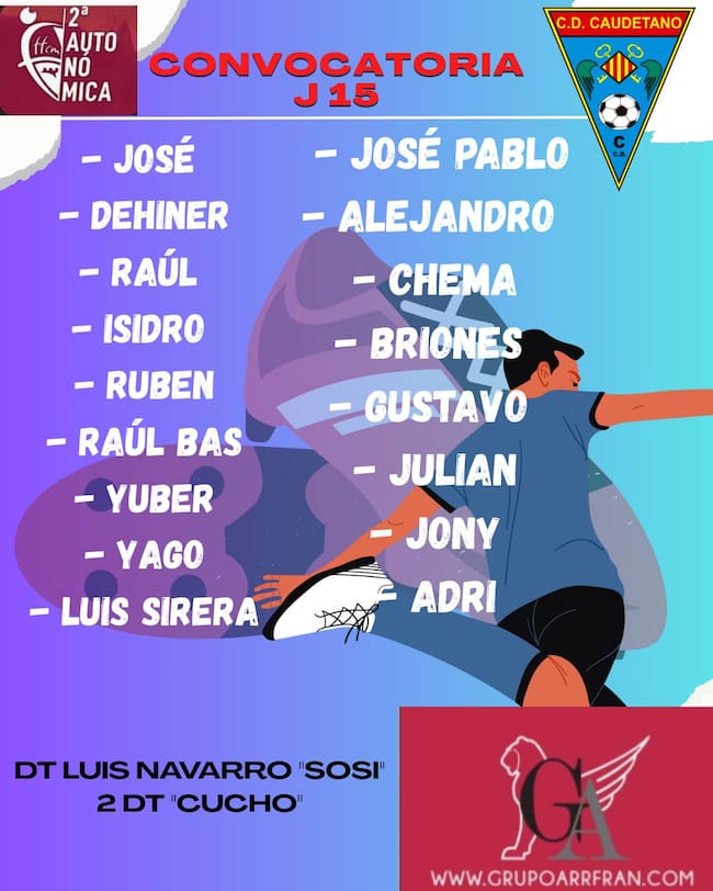 Convocatoria del partido