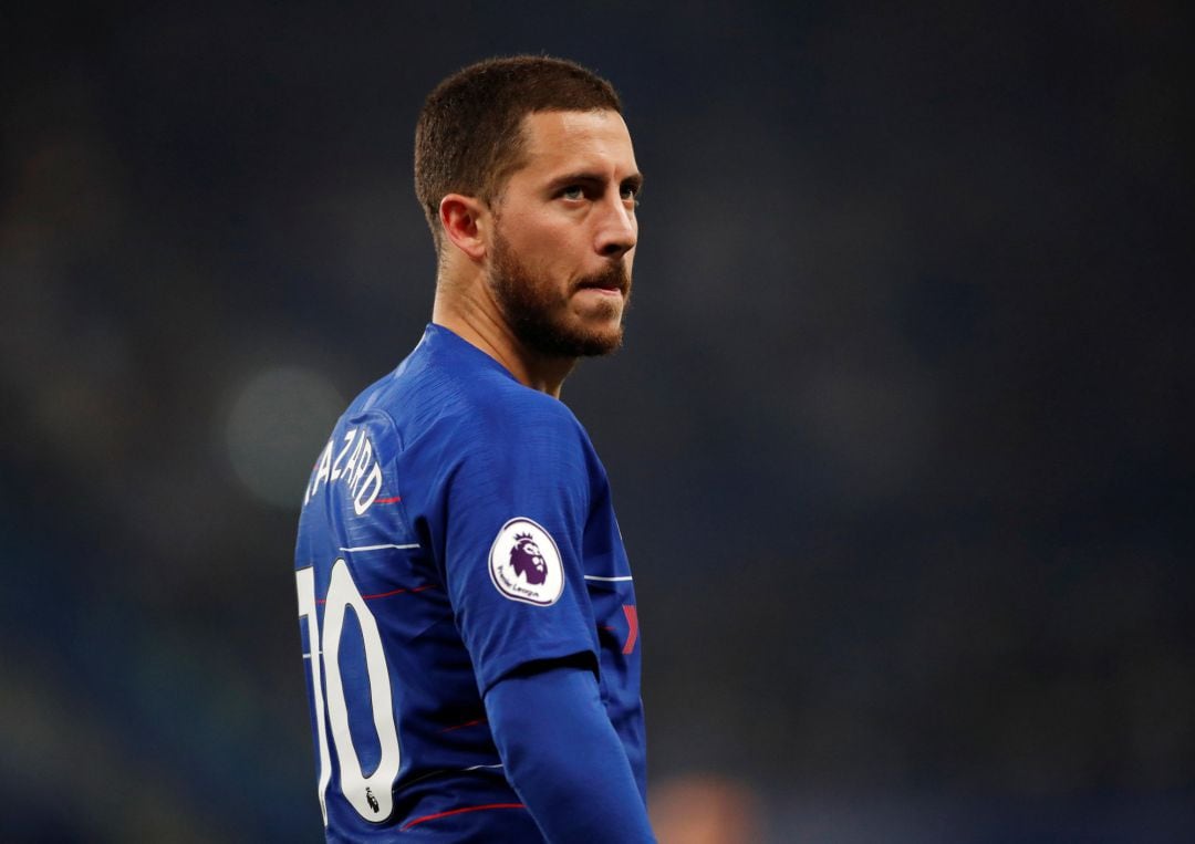 Hazard en el último encuentro del Chelsea en Stamford Bridge