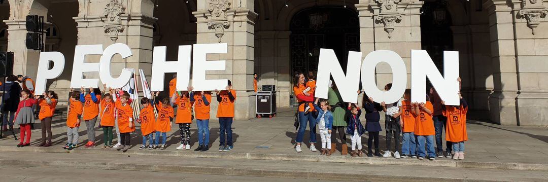Movilización de Alcoa en A Coruña