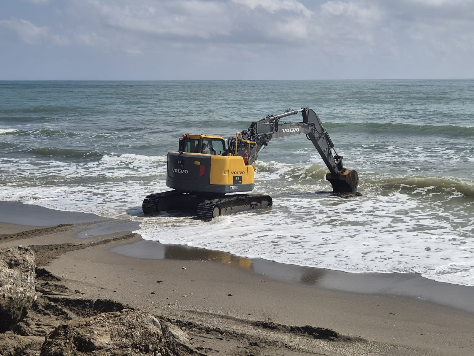 Obras en puntos del litoral de la Costa del Sol