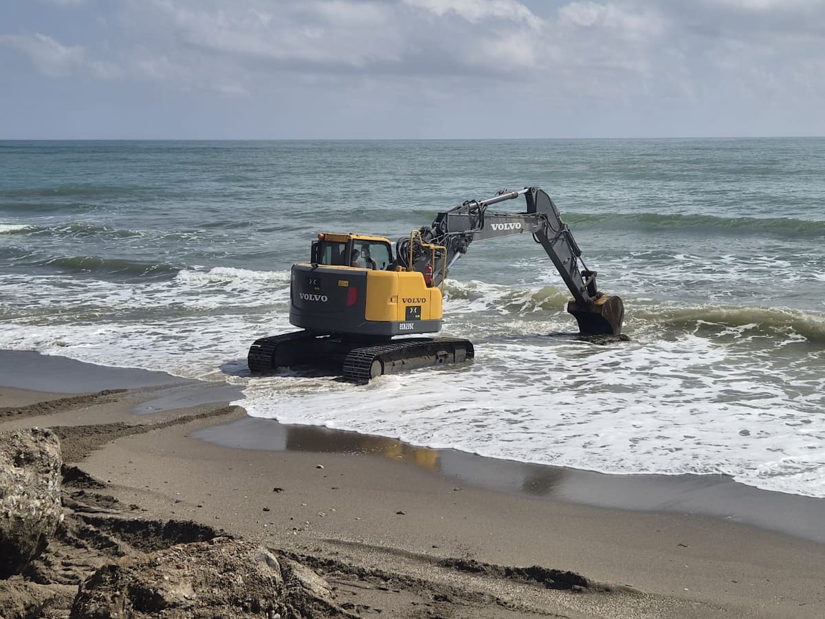 Comienza la segunda fase de las obras de emergencia en las playas de Málaga