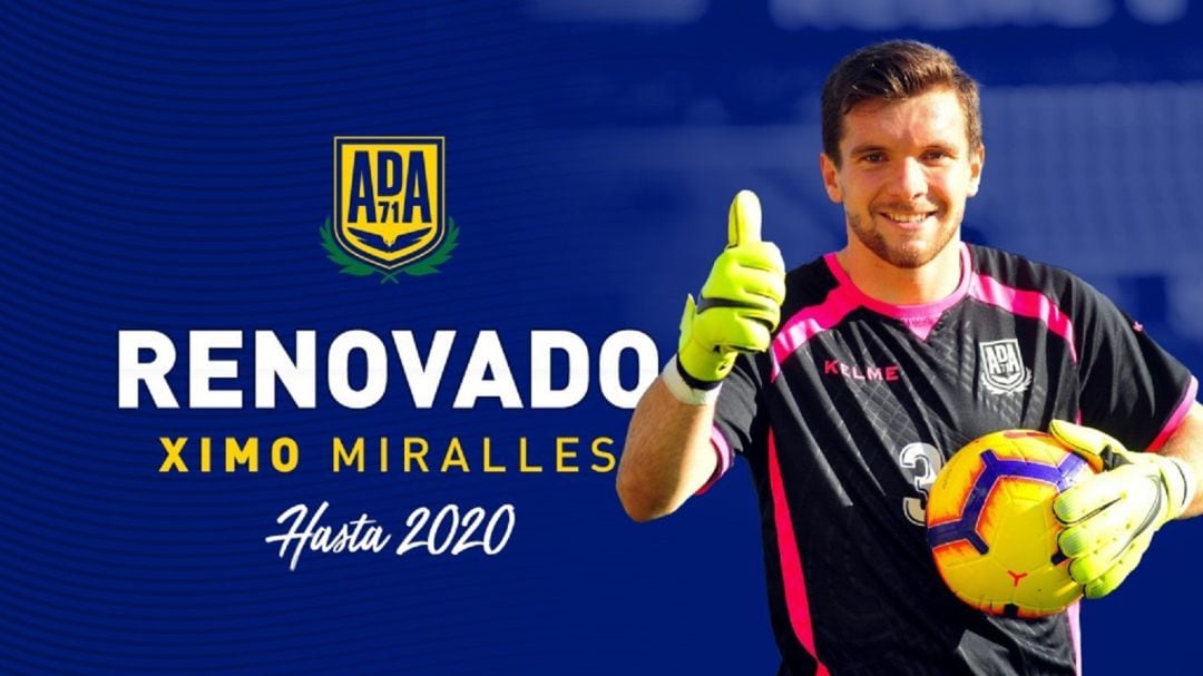 Ximo Miralles, portero del Alcorcón