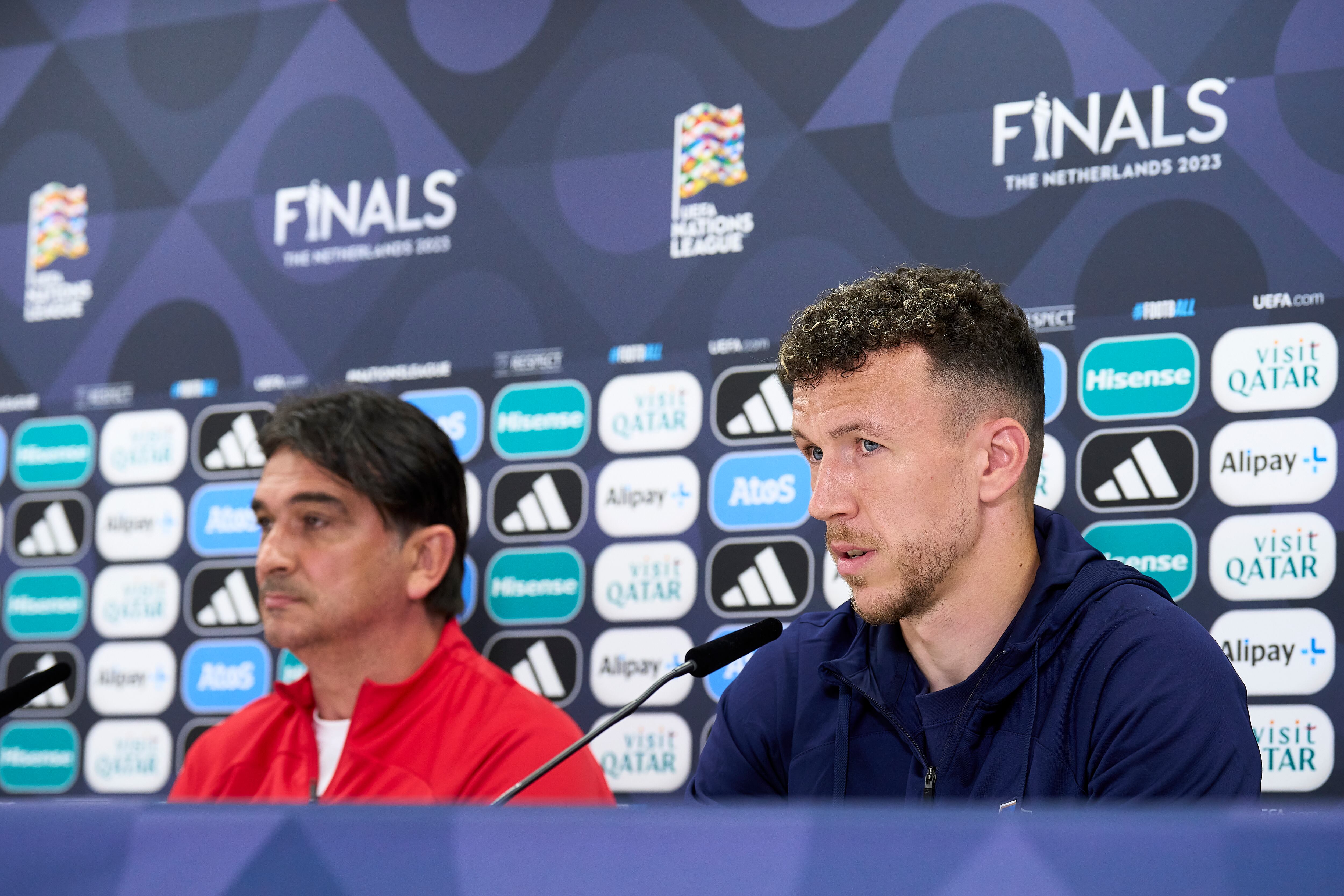 Ivan Perisic, durante la rueda de prensa previo al Croacia - España. (Photo by Aitor Alcalde - UEFA/UEFA via Getty Images)