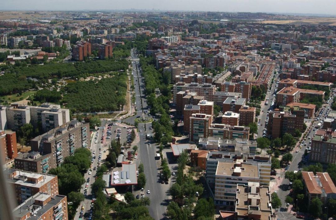 Vista aérea de Móstoles.