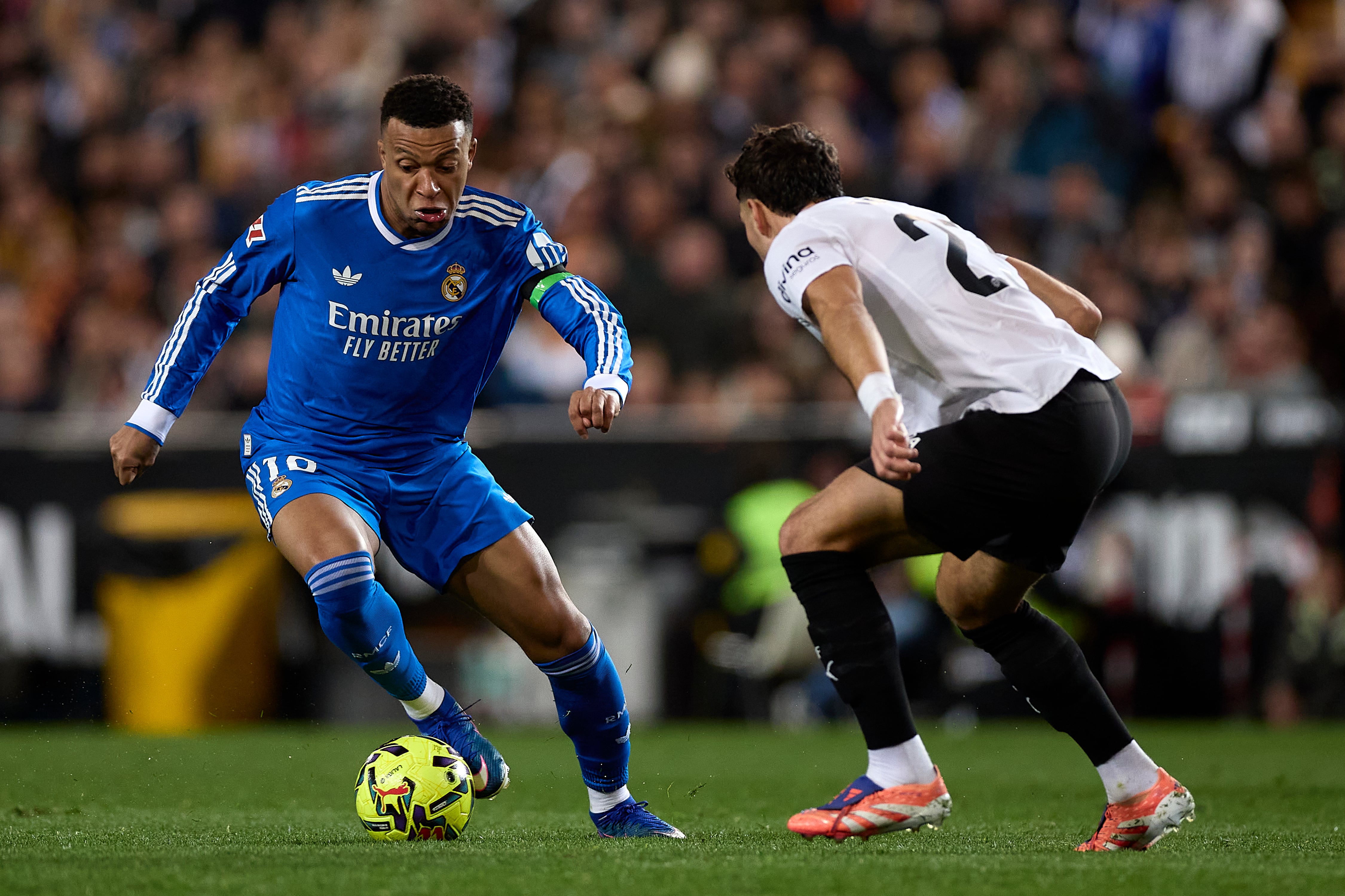 Mbappé durante el Valencia CF - Real Madrid CF de la jornada 23 LaLiga EA Sports