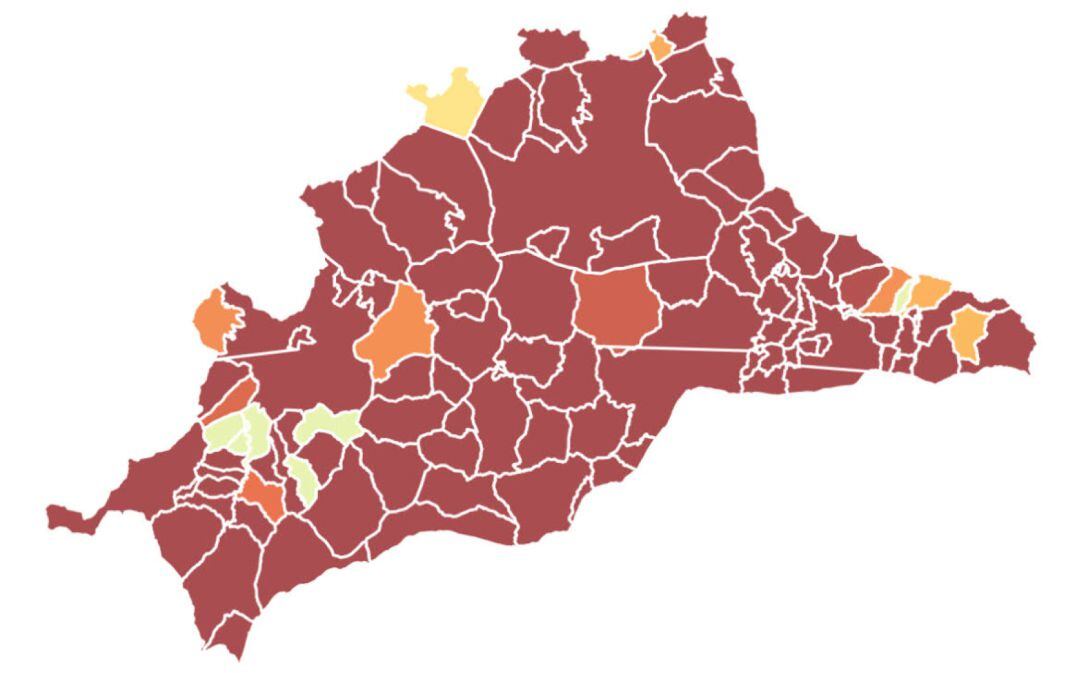 Mapa elaborado por Roigma.Shinyapp sobre la provincia de Málaga 