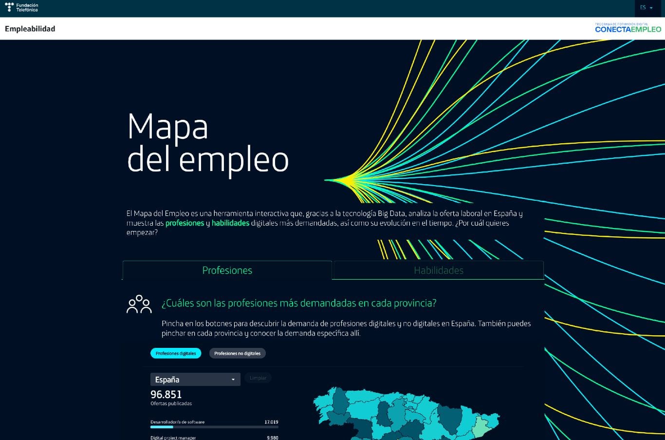 Mapa del Empleo de la Fundación Telefónica