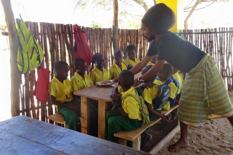 Escuela Twashukuru Nursery School, en Lamu, Kenia