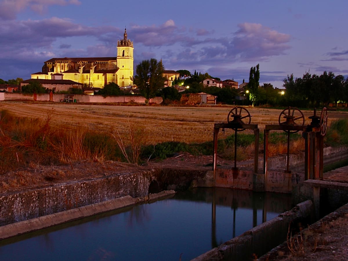 Postales de Palencia: La de Támara contra el horizonte
