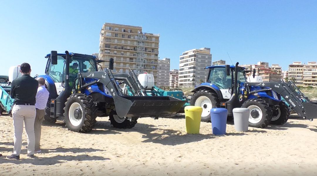 Maquinaria para la limpieza de las playas