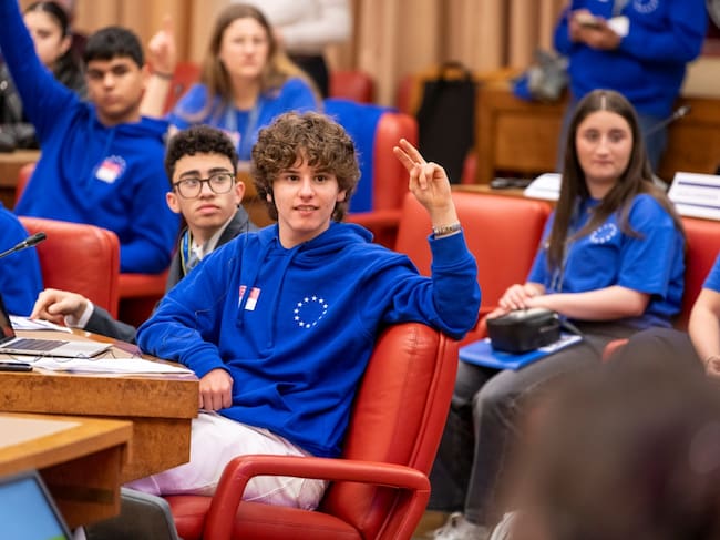 Alumnado del IES Sixto Marco Elche en el Parlamento Europeo
