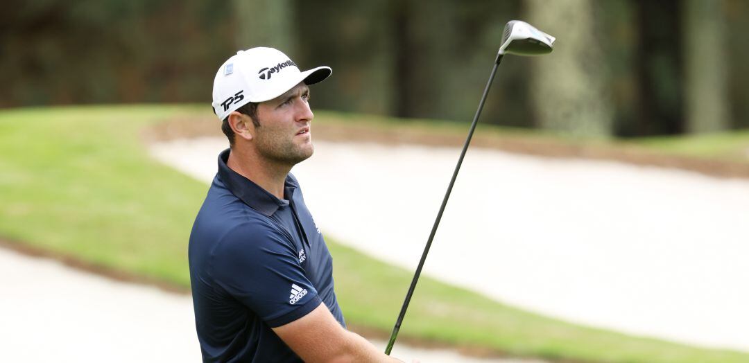 Jon Rahm, durante la primera jornada del Masters de Augusta