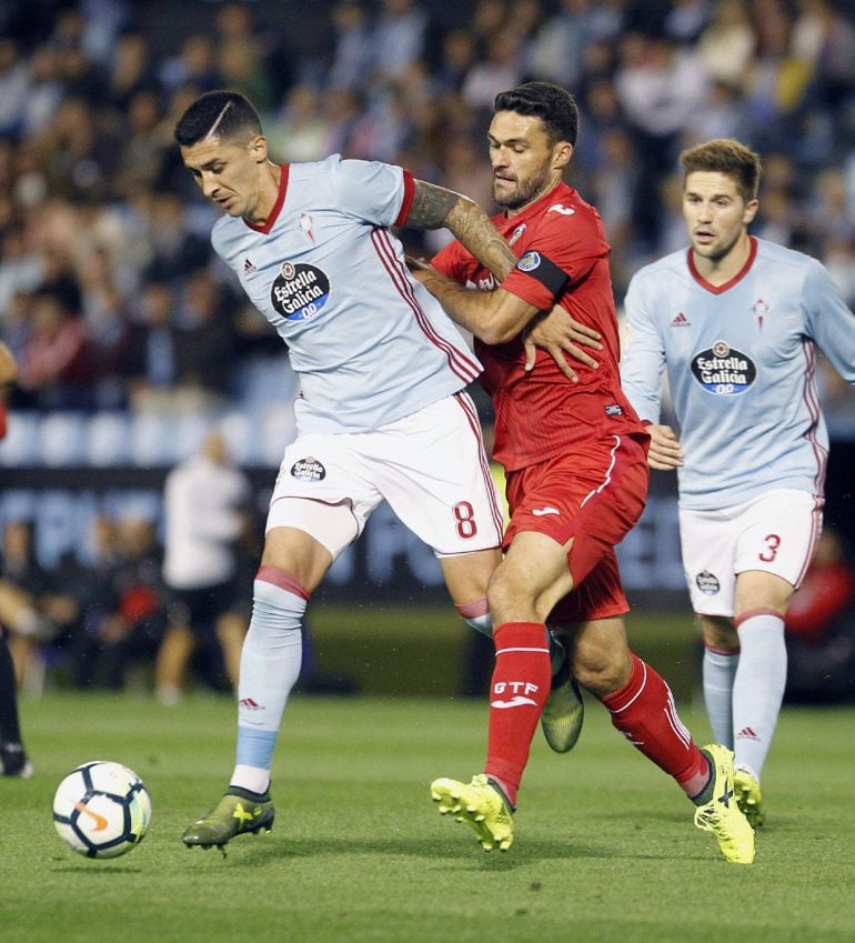 El Tucu Hernández en un momento del partido ante el Getafe