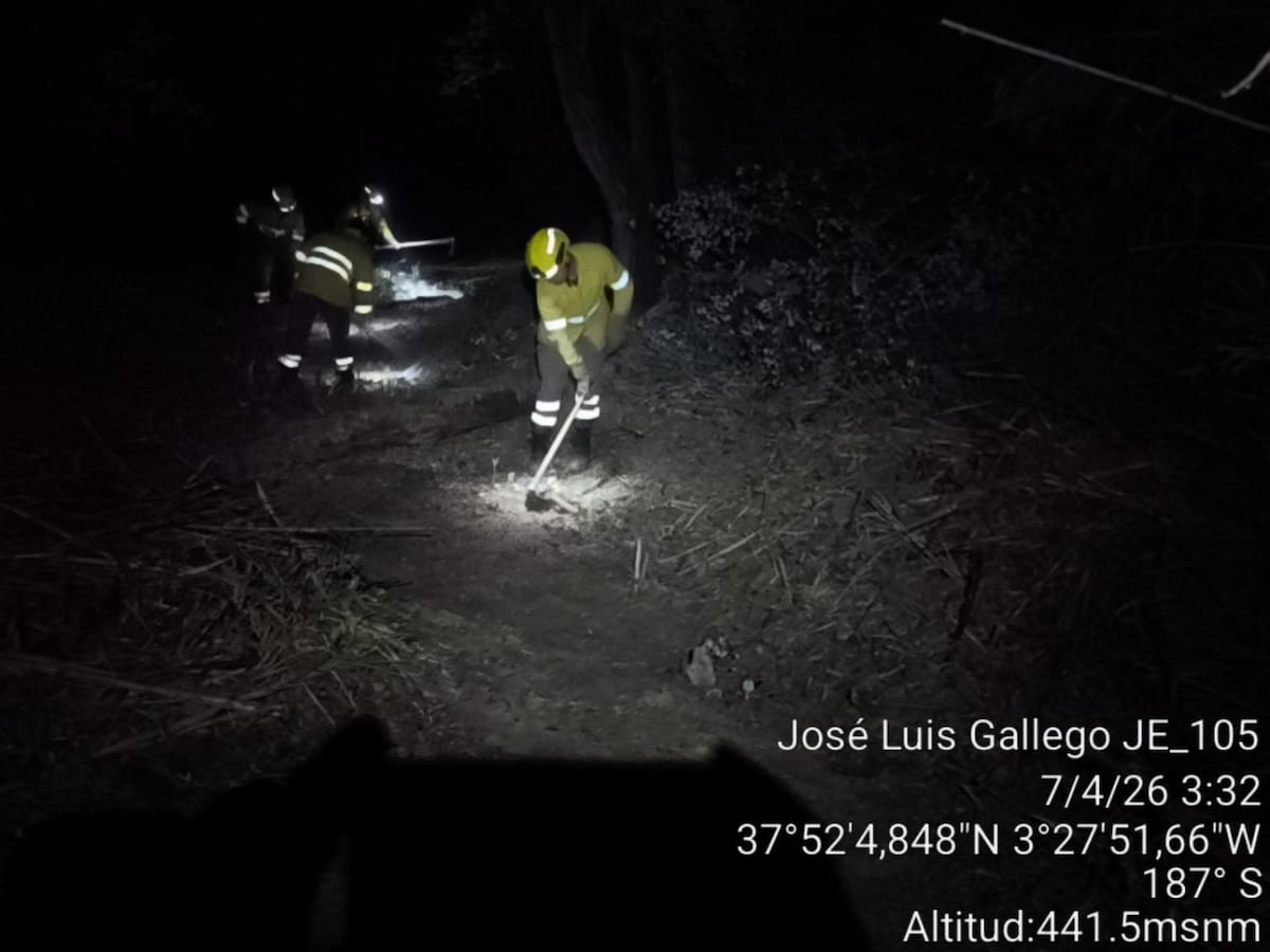 Extinguido el incendio forestal de Jimena, en la provincia de Jaén