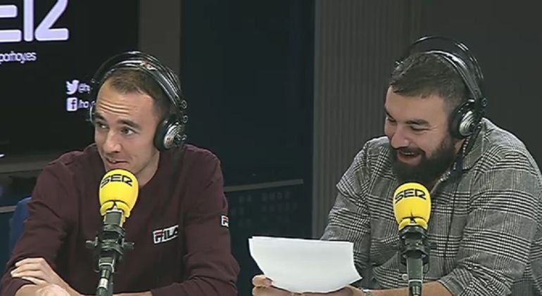 Alberto y Rober, un poco flipados, en los estudios de la SER