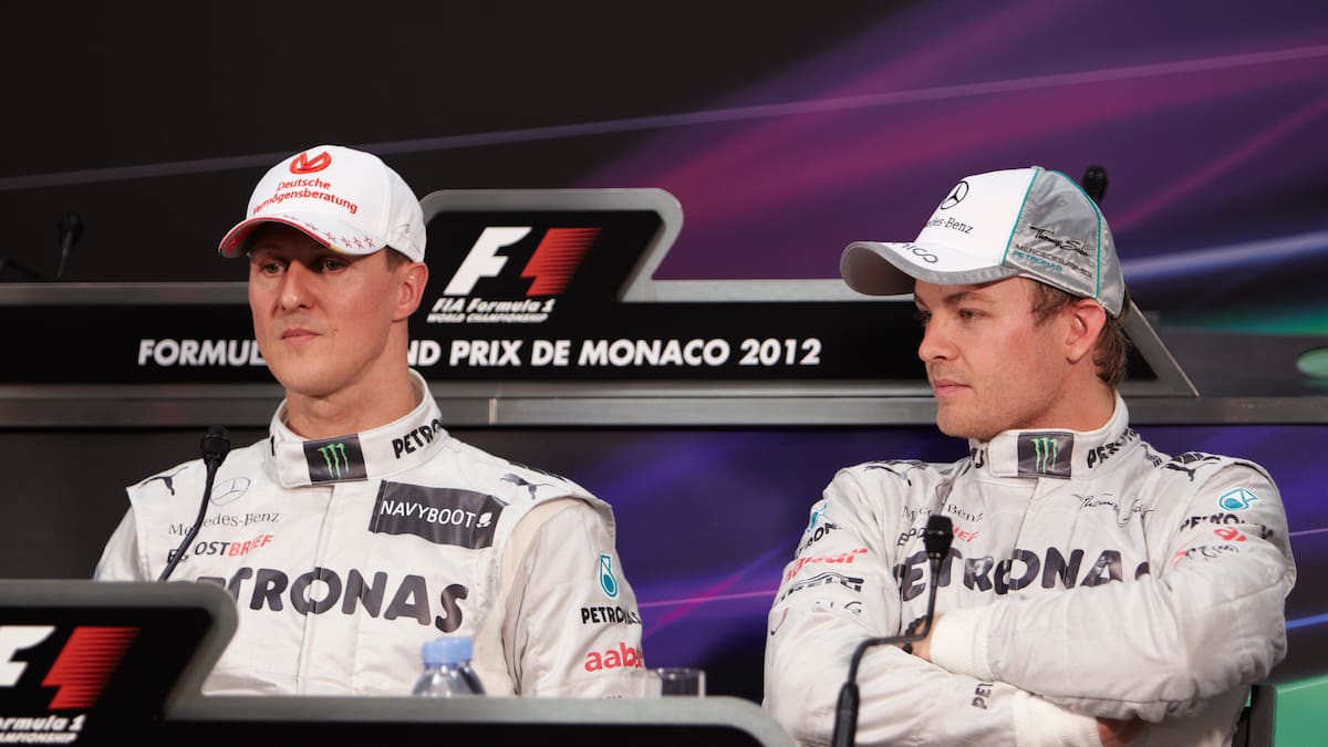 Rosberg recuerda la guerra psicológica que le hacía Michael Schumacher: "Sabía que tenía poco tiempo para hacer pis..."