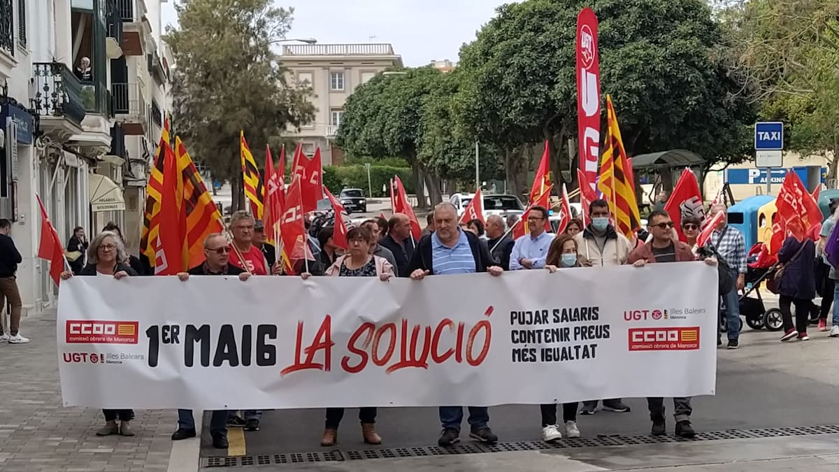 Els sindicats reclamen "sous, habitatge i democràcia" en l'1 de Maig