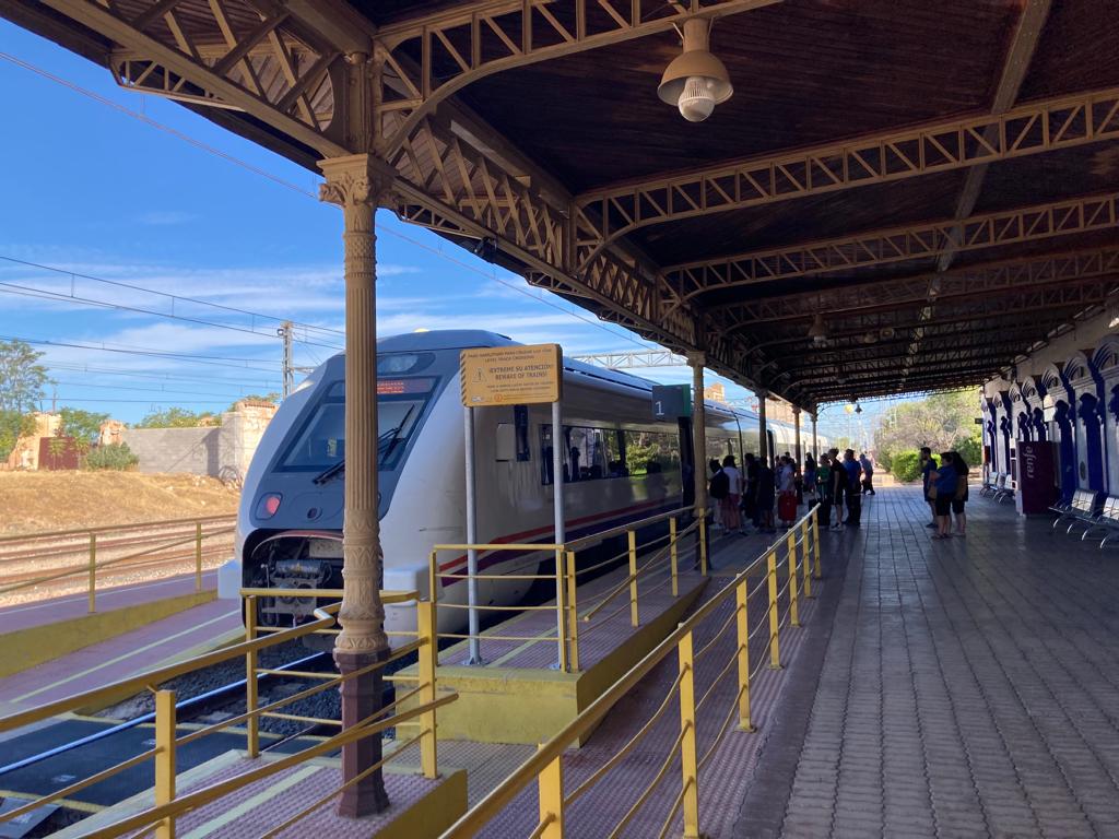 Imagen de archivo de la estación de tren de Valdepeñas (Ciudad Real)