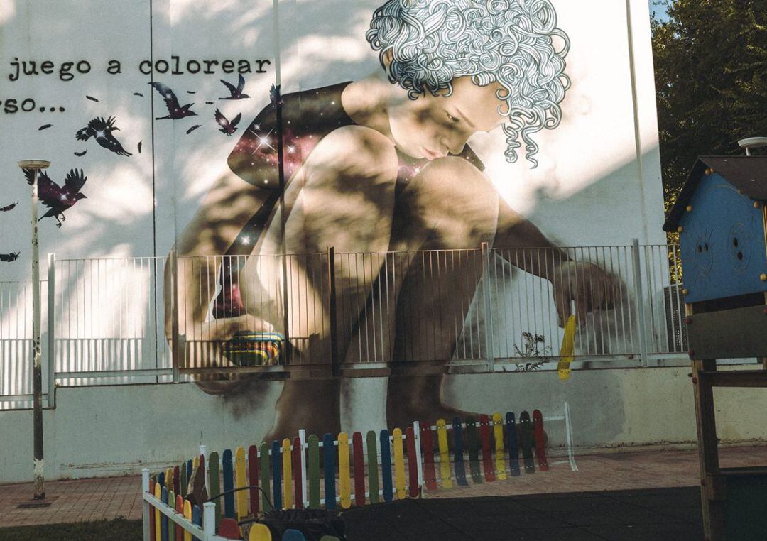 Uno de los murales del Serpis Urban Art Project de Gandia